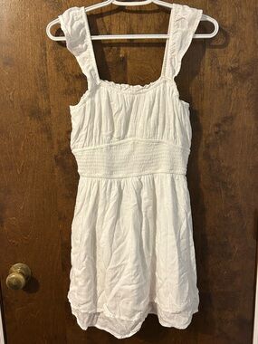 Hollister White Dress with Built-In Shorts